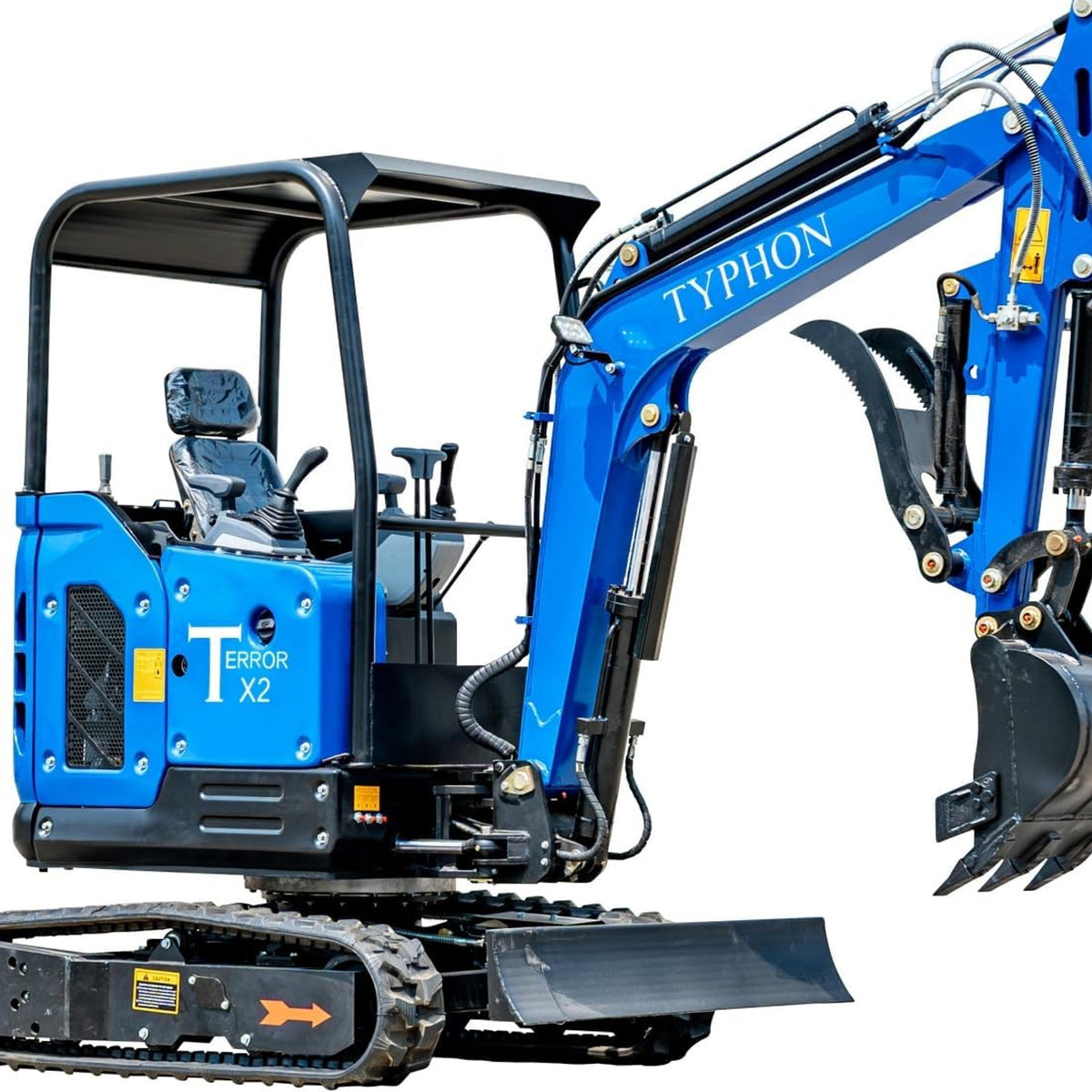 TYPHON TERROR X2 STORM Mini Excavator 2.5 Ton Diesel Kubota V1505 25HP