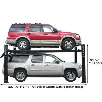 Atlas PRO9000 4 Post Lift + RJ35 Sliding Jacks Combo
