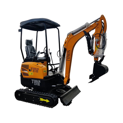 2025 TYPHON TERROR XX Lux Mini Excavator 4000 lb Rubber Track Kubota D902