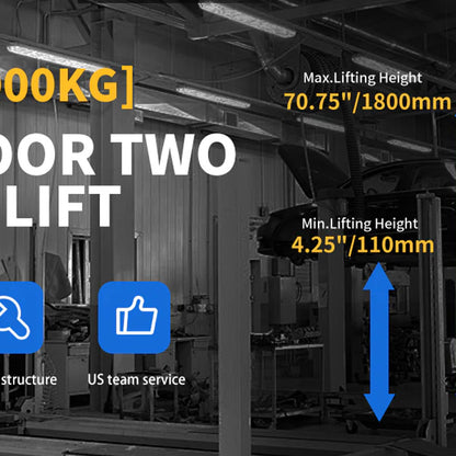 M&E 2 Post Lift 11000lbs Two Post Auto Lift Auto Truck Hoist Super Quality