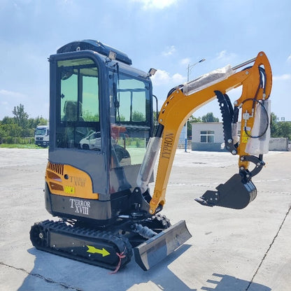 2 Ton New TERROR XVIII Mini Excavator, Kubota D902 Diesel Engine, FREE SHIPPING