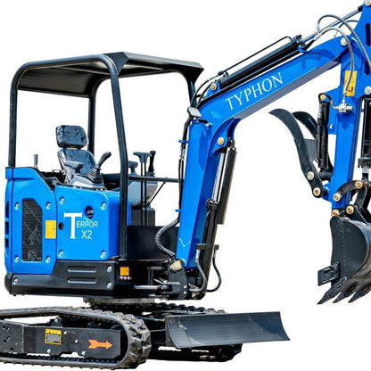 TYPHON TERROR X2 STORM Mini Excavator 2.5 Ton Diesel Kubota V1505 25HP