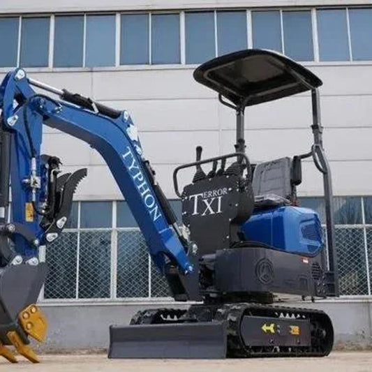 TYPHON TERROR XI STORM Mini Excavator 1.1 Ton Trench Digger with Boom