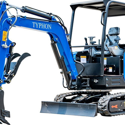 TYPHON TERROR X2 STORM Mini Excavator 2.5 Ton Diesel Kubota V1505 25HP