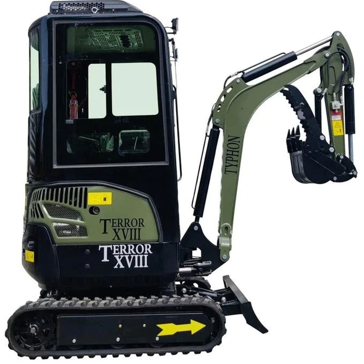 Green TYPHON TERROR XVIII Prestige 2 Ton Mini Excavator KUBOTA Diesel Engine USA