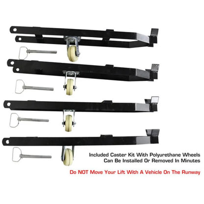 Atlas Equipment ALI Certified APEX 8 4 Post Lift + (2) RJ35 Sliding Jacks Combo