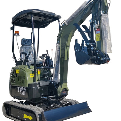 KUBOTA D902 Diesel 4,000 lbs TERROR XVIII Mini Hydraulic Excavator USA STOCK
