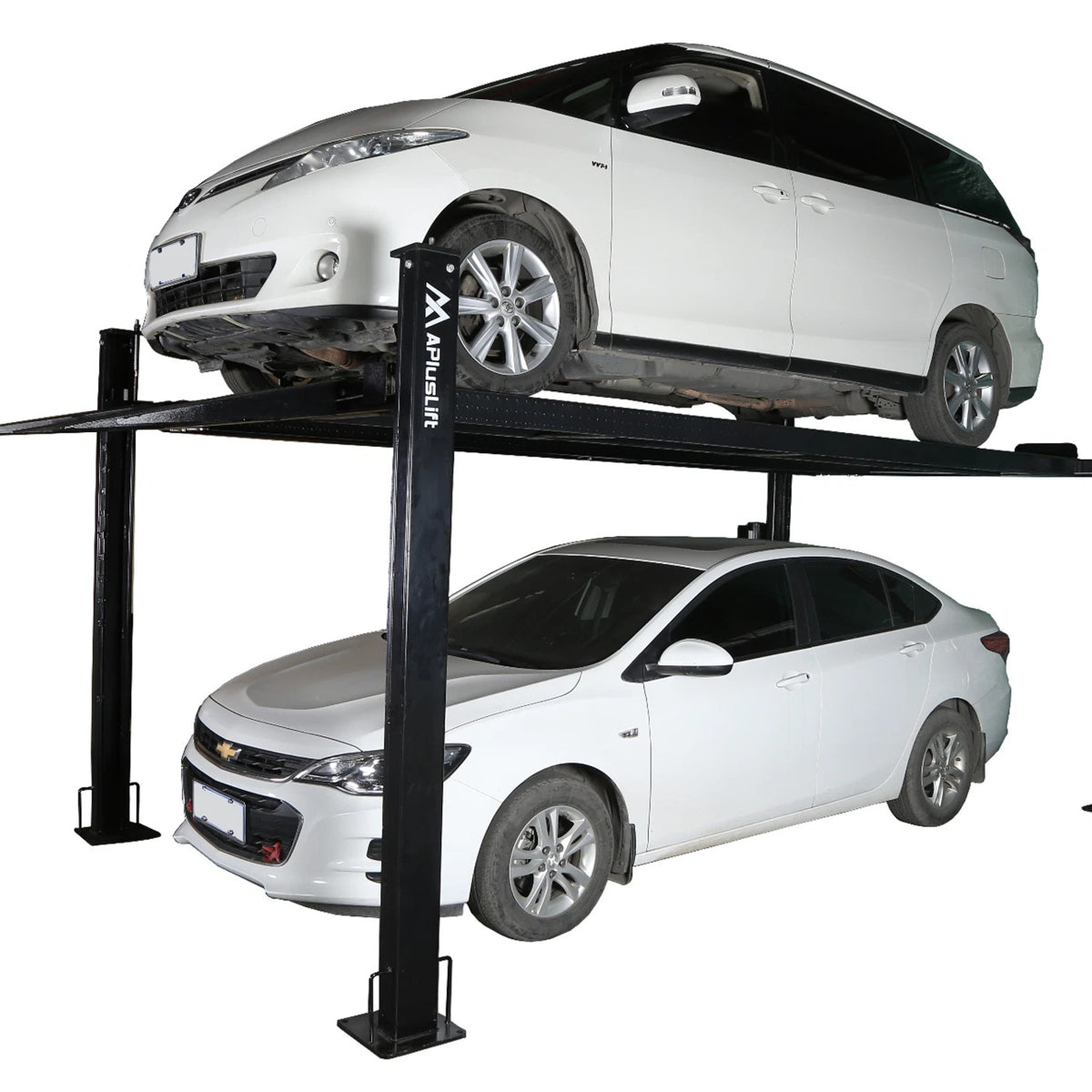 APlusLift 8000LB 4-Post Portable Storage Service Car Lift Auto Hoist (HW-8S)
