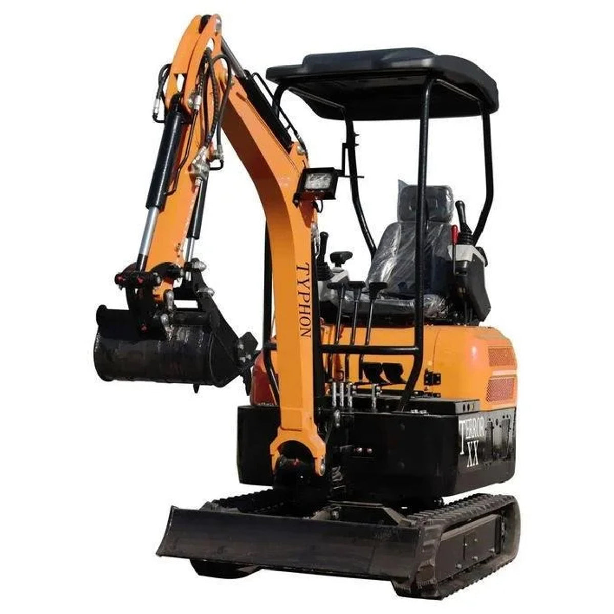 2025 4,000 lb TYPHON TERROR XX Mini Excavator Rubber Track with Kubota D902