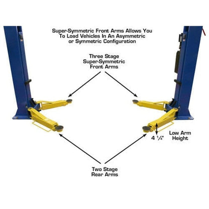 Atlas 9OHSC 2-Post Lift + Lawn Mower Adapter Combo