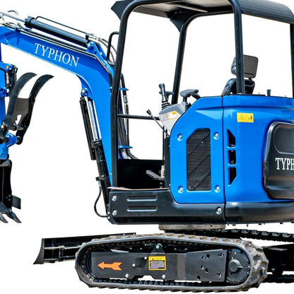 TYPHON TERROR X2 STORM Mini Excavator 2.5 Ton Diesel Kubota V1505 25HP