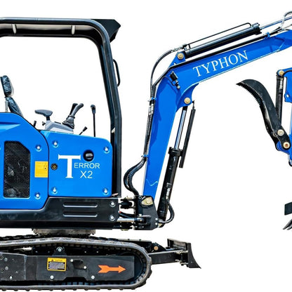TYPHON TERROR X2 STORM Mini Excavator 2.5 Ton Diesel Kubota V1505 25HP