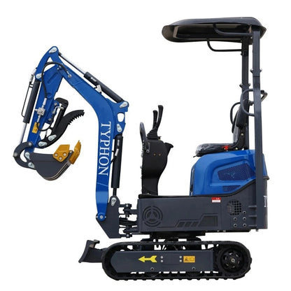 TERROR XI Mini Excavator Digger 13.5hp Gas B&S EPA Engine with 14 Attachments