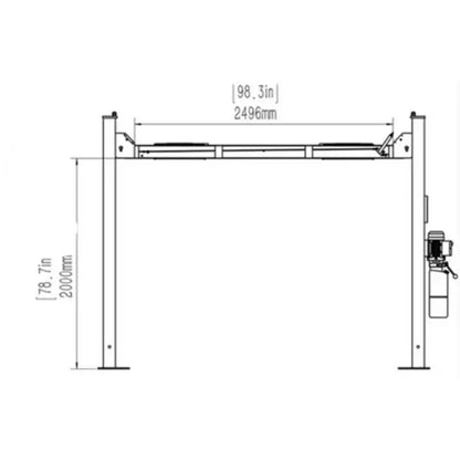 Katool KT-4H110 11,000lbs 4 Post Lift