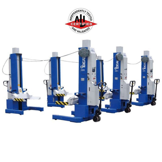 iDEAL MSC-18K-X-6108 Mobile Column Lift, Six Column Set, 108,000 lbs.
