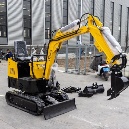 In USA Mini Excavator 1 Ton Digger 13.5hp Gas Tracked Crawler B&S EPA Engine