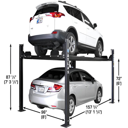 Atlas Apex 8, 8,000 lb 4 Post Vehicle Storage Lift - ALI Certified