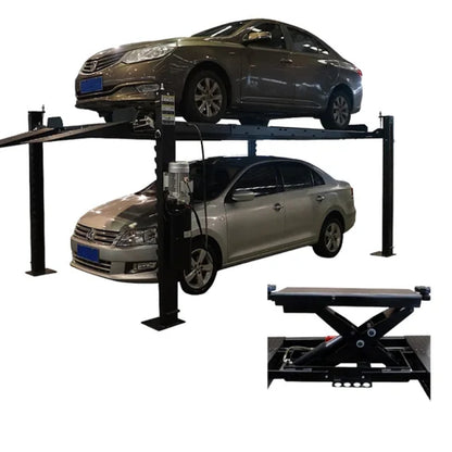 Mayflower Pro8000 4-Post Lift + SJ5500 5,500 lb Sliding Bridge Jack