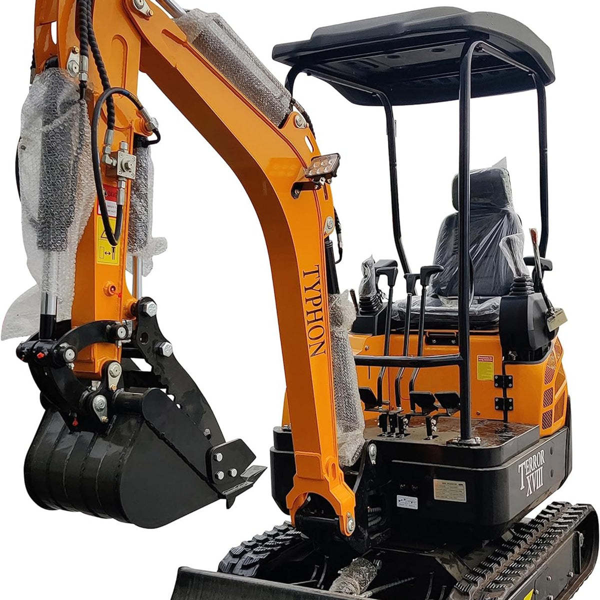 4,000 lbs Terror XVIII Mini Excavator, EPA Certified KUBOTA D902 Diesel Machine