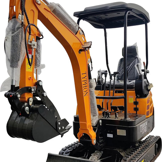 4,000 lbs Terror XVIII Mini Excavator, EPA Certified KUBOTA D902 Diesel Machine