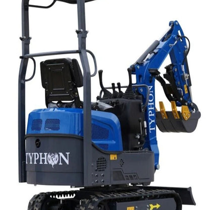 TERROR XI Mini Excavator Digger 13.5hp Gas B&S EPA Engine with 14 Attachments