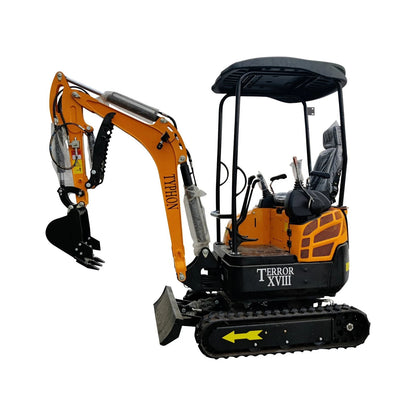 2025 TYPHON TERROR XX Lux Mini Excavator 4000 lb Rubber Track Kubota D902