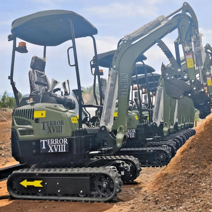 KUBOTA D902 Diesel 4,000 lbs TERROR XVIII Mini Hydraulic Excavator USA STOCK