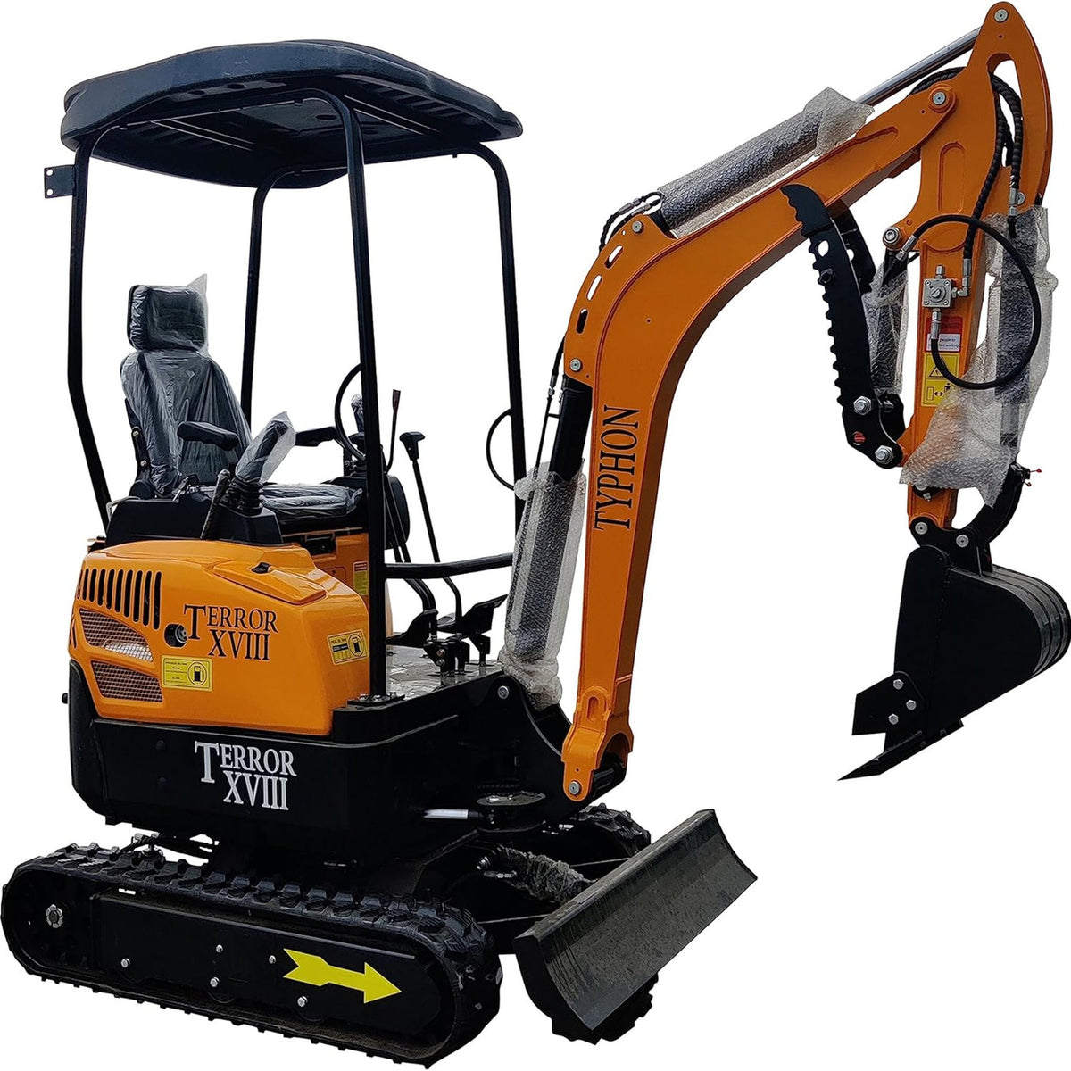 4,000 lbs Terror XVIII Mini Excavator, EPA Certified KUBOTA D902 Diesel Machine
