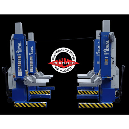 iDEAL MSC-18K-X-472 Mobile Column Lift, Four Column Set, 72,000 lbs. ALI...