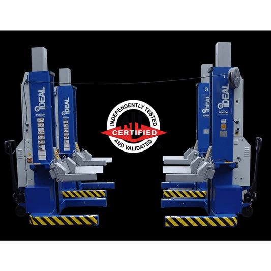iDEAL MSC-18K-X-472 Mobile Column Lift, Four Column Set, 72,000 lbs. ALI...